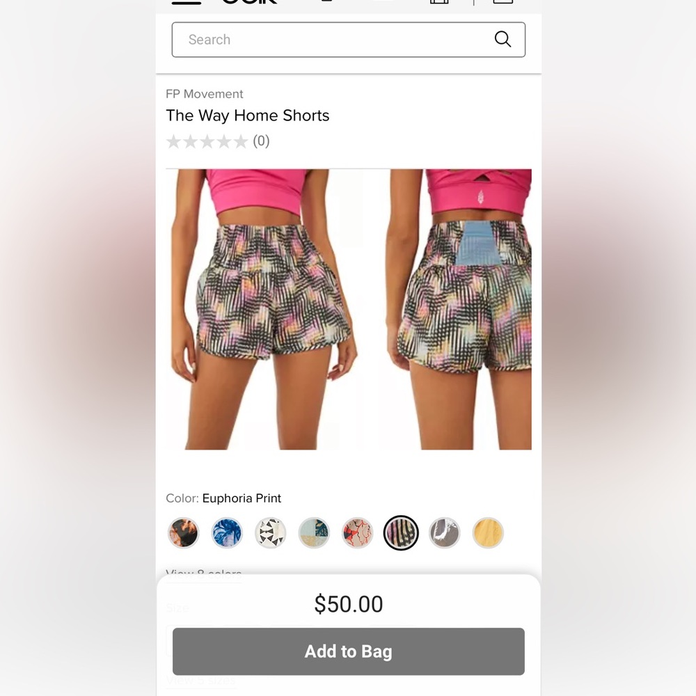COPY - Free people movement the way home short NEW